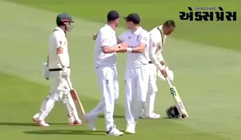 જેમ્સ એન્ડરસન ઉસ્માન ખ્વાજા વચ્ચે થઈ લડાઈ, ઓલી રોબિન્સનને બન્નેને કર્યા અલગ