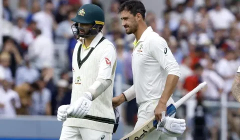 ઈજાગ્રસ્ત નાથન લિયોનની શૌર્યપૂર્ણ બેટિંગ ઓસ્ટ્રેલિયાને એશિઝ વિજય માટે મજબૂત સ્થિતિમાં લાવી 
