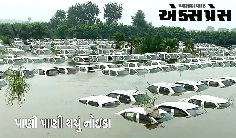 રસ્તાઓ ભરાઈ ગયા, ઘરોમાં પાણી ઘૂસી ગયા, હિંડોનના કહેરથી દિલ્હી-એનસીઆર પાણી પાણી