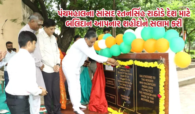 લુણાવાડા નગરપાલિકા દ્વારા આઝાદીકા અમૃત મહોત્સવની ઉજવણી નિમિત્તે "મારી માટી મારો દેશ" કાર્યક્રમ યોજાયો