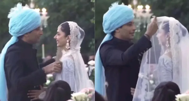 માહિરા ખાને સલીમ કરીમ સાથેના અદભૂત લગ્નના ફોટામાં ખુશી પ્રગટાવી