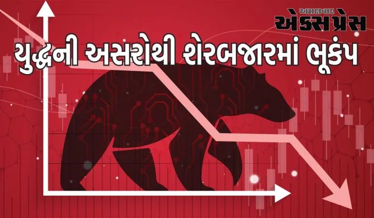 બજારમાં 2 લાખ કરોડનું નુકસાન, પશ્ચિમ એશિયામાં તણાવના કારણે શેરબજારમાં ભૂકંપ 