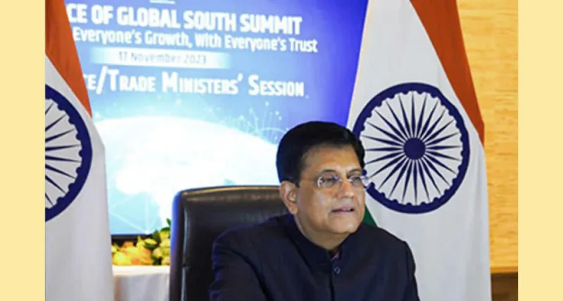 પીયૂષ ગોયલે ટ્રેડ સમિટમાં ગ્લોબલ સાઉથના અવાજ માટે પીએમ મોદીના વિઝનનો પડઘો પાડ્યો