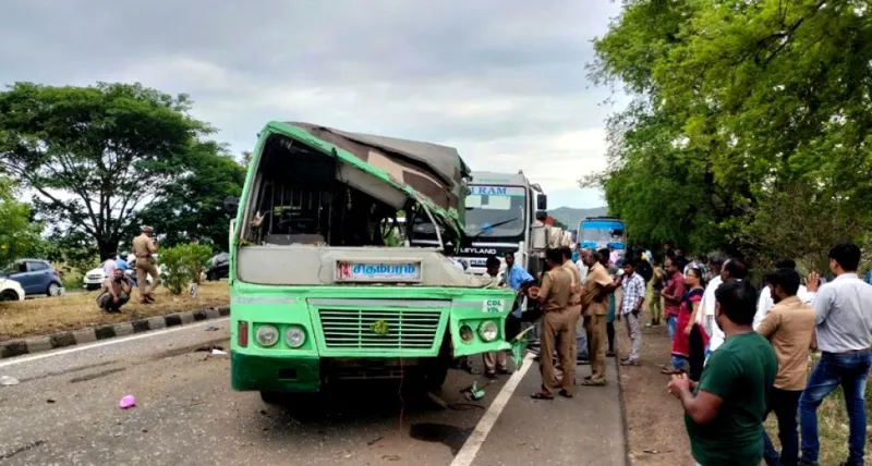 ચેંગલપટ્ટુમાં બસ અકસ્માત: એકનું મોત, 20 ઘાયલ