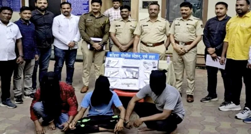 પુણે પોલીસ એ ગેરકાયદે હથિયારો ના નેટવર્કને વિક્ષેપિત કર્યું, ગુનેગારોનો પર્દાફાશ કર્યો, કોંધવા દરોડામાં પિસ્તોલ જપ્ત કરી