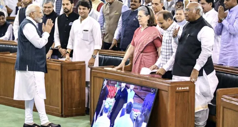 બીજેપીના ચૂંટણી સૂત્ર "અબ કી બાર 400 પાર" ના નારા વિશે વિપક્ષી નેતાની મજાક પીએમ મોદીને ટાંકામાં છોડી દે છે