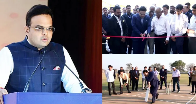 જય શાહે IND-ENG 3જી ટેસ્ટ પહેલા રાજકોટમાં SCA સ્ટેડિયમનું પુનઃ નામકરણ કર્યું