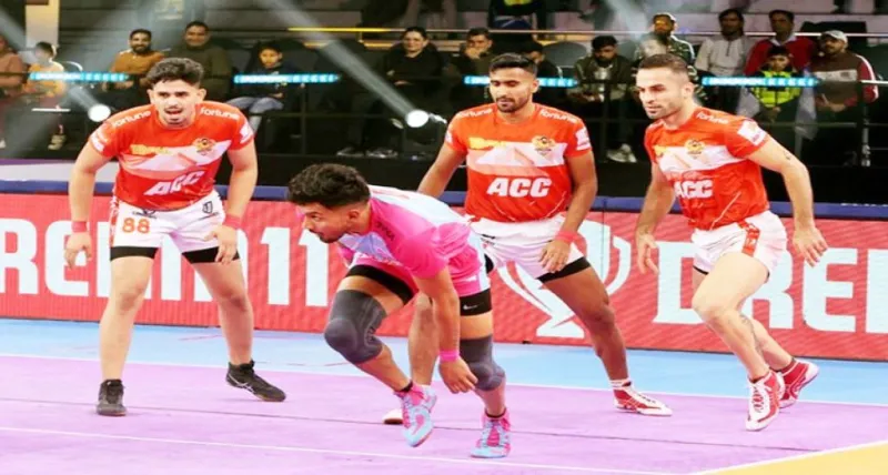 PKL: અર્જુન દેશવાલની સુપર 10 એ સુનિશ્ચિત કરે છે કે જયપુર પિંક પેન્થર્સ ગુજરાત જાયન્ટ્સ પર સરળ જીત સાથે લીગ-સ્ટેજનો અંત 