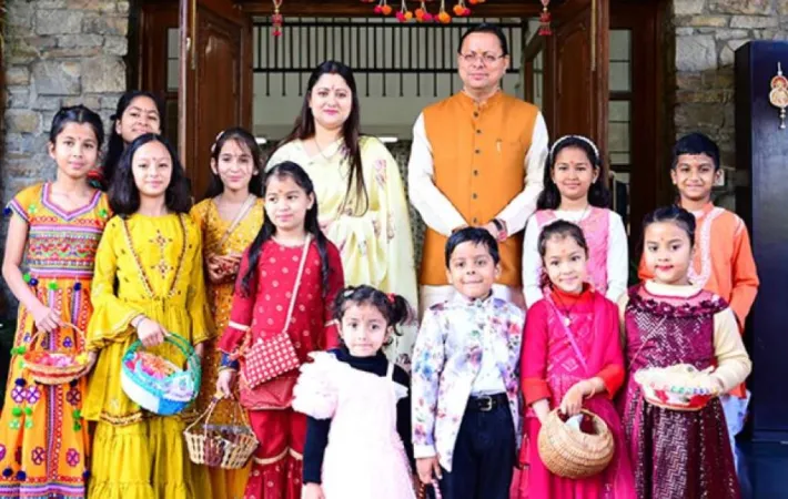 ઉત્તરાખંડના સીએમ ધામીએ ફૂલદેઈ ઉત્સવની ઉજવણી કરી