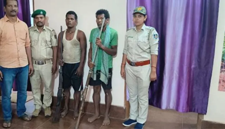 ઓડિશા ; ઓડિશા અભયારણ્ય સ્ટાફ પર ગોળીબાર કરવા બદલ શિકારીઓની ધરપકડ