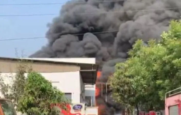 Andhra Pradesh:  વિજયવાડામાં ઓઇલ ટેન્કરના ગોડાઉનમાં ભારે આગ