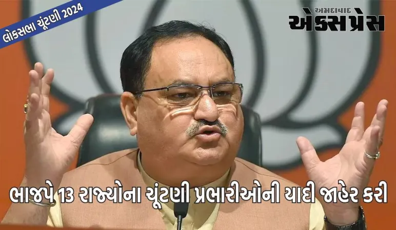 ભાજપે 13 રાજ્યોના ચૂંટણી પ્રભારીઓની યાદી જાહેર કરી, રમેશ બિધુરીને યુપીની જવાબદારી મળી