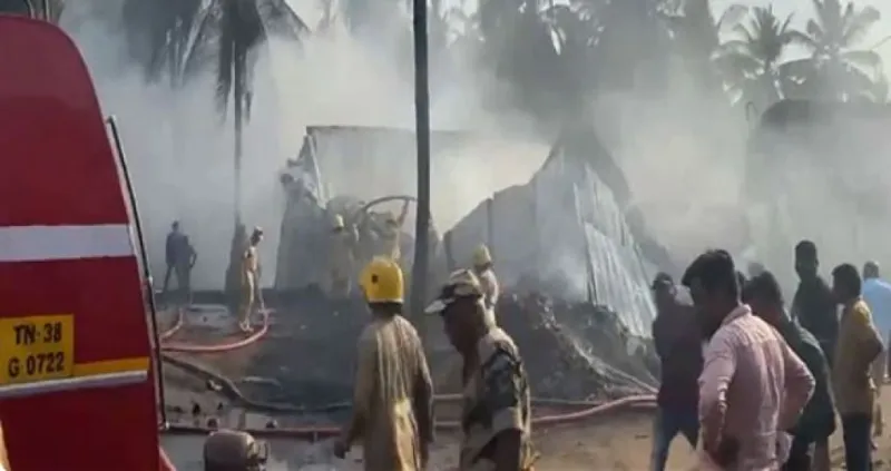 તમિલનાડુના કોઈમ્બતુરમાં કોટન ગોડાઉનમાં આગ ફાટી નીકળી