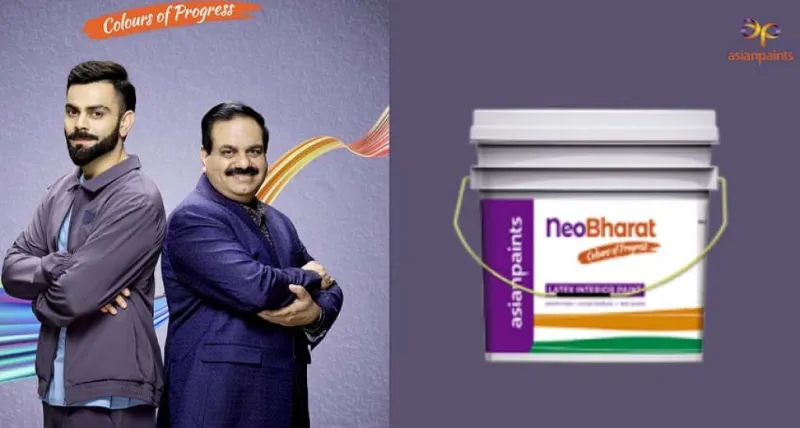 વિરાટ કોહલીએ એશિયન પેઇન્ટ્સ દ્વારા નિયો ભારત લેટેક્સ પેઇન્ટ પસંદ કર્યો