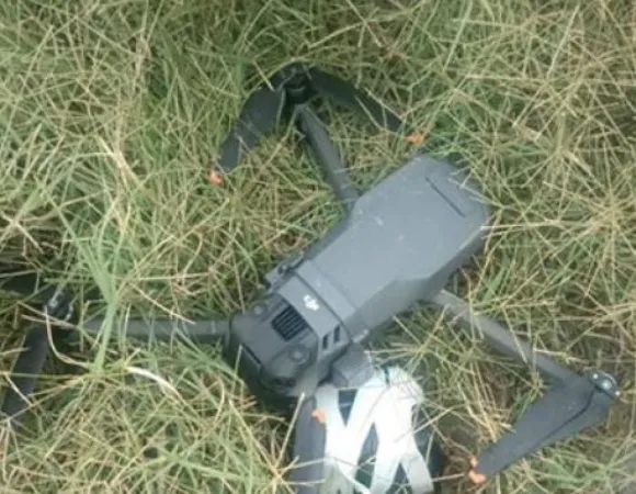 પંજાબ: બીએસએફે ફિરોઝપુરમાં માદક દ્રવ્યો સાથે ચાઈના બનાવટનું ડ્રોન ઝડપ્યું"