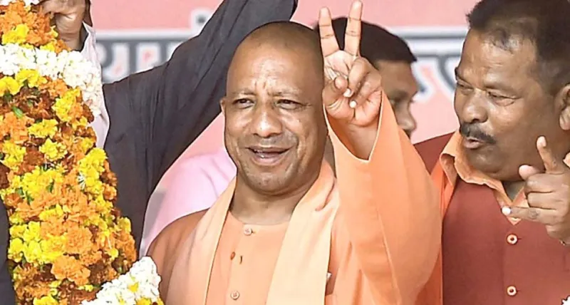 યોગી આદિત્યનાથે લખીમપુર ખેરીમાં "ફિર એક બાર, મોદી સરકાર" ના નારા સાથે સમર્થન રેલી કરી