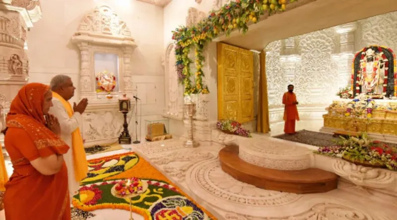 ઉપરાષ્ટ્રપતિ ધનકરે અયોધ્યામાં હનુમાનગઢી મંદિરની મુલાકાત લીધી