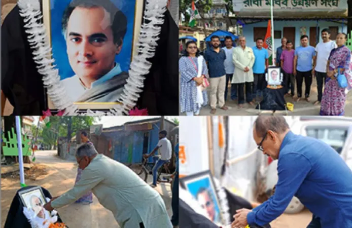 ત્રિપુરા કોંગ્રેસે રાજીવ ગાંધી શહીદ દિવસની ઉજવણી કરી