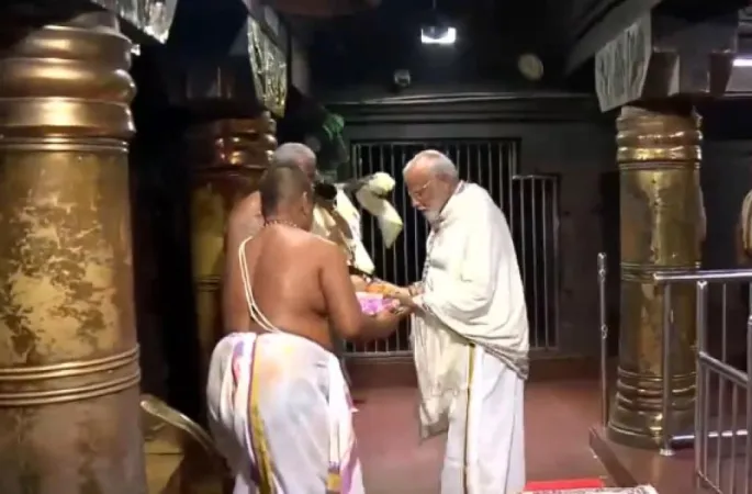 પીએમ મોદીએ કન્યાકુમારીમાં ભગવતે અમ્માન મંદિરમાં પ્રાર્થના કરી