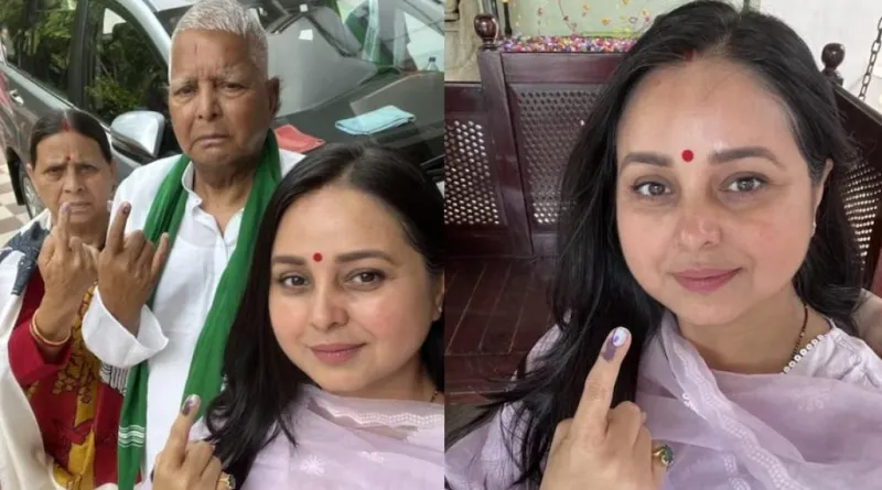  લોકસભા ચૂંટણી 2024 : લાલુ પ્રસાદ યાદવ, રાબડી દેવી અને પુત્રીએ પટનામાં મતદાન કર્યું