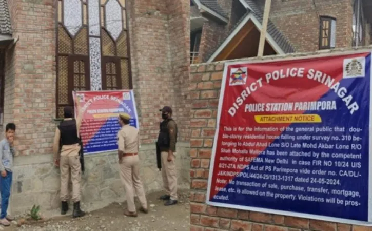 જમ્મુ અને કાશ્મીર : પોલીસે શ્રીનગરમાં કથિત નાર્કોટિક્સ ડીલરની સંપત્તિ જપ્ત કરી