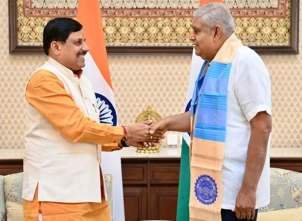 મધ્યપ્રદેશના CM મોહન યાદવ દિલ્હીમાં  Vice President ધનખરને મળ્યા