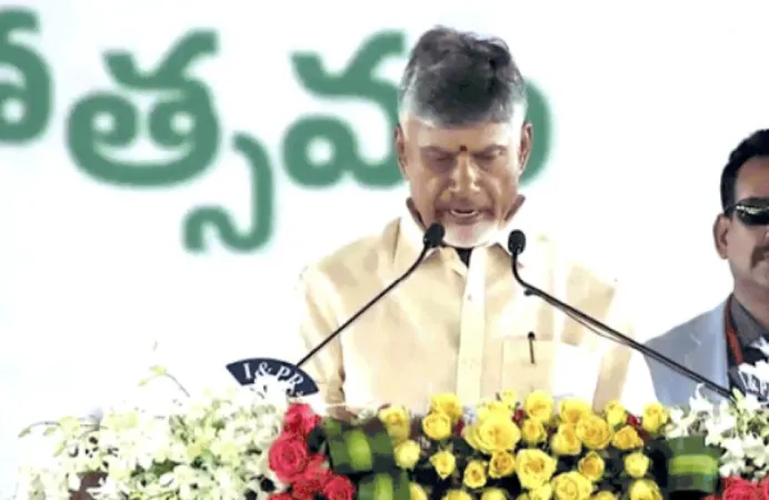 ચંદ્રબાબુ નાયડુએ પીએમ મોદીની હાજરીમાં આંધ્રપ્રદેશના સીએમ તરીકે શપથ લીધા