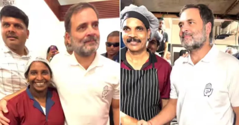 વાયનાડ જવાના માર્ગમાં રાહુલ ગાંધીની નિખાલસ ક્ષણ