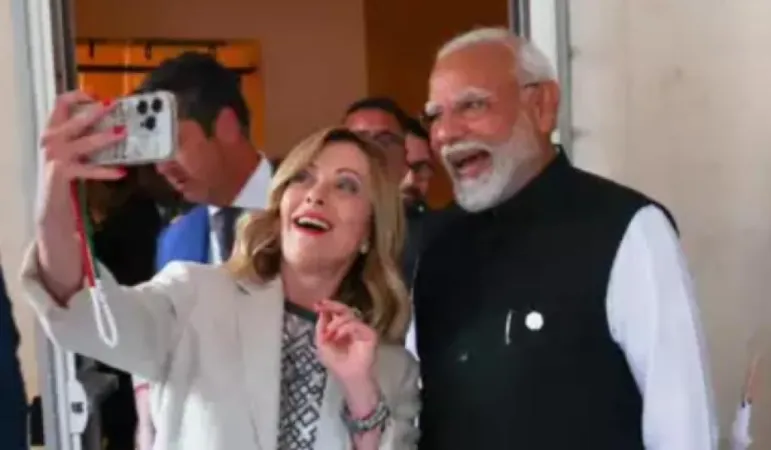 'Melodi' moment again: ઇટાલિયન PM મેલોનીએ G7 સમિટમાં PM મોદી સાથે સેલ્ફી લીધી