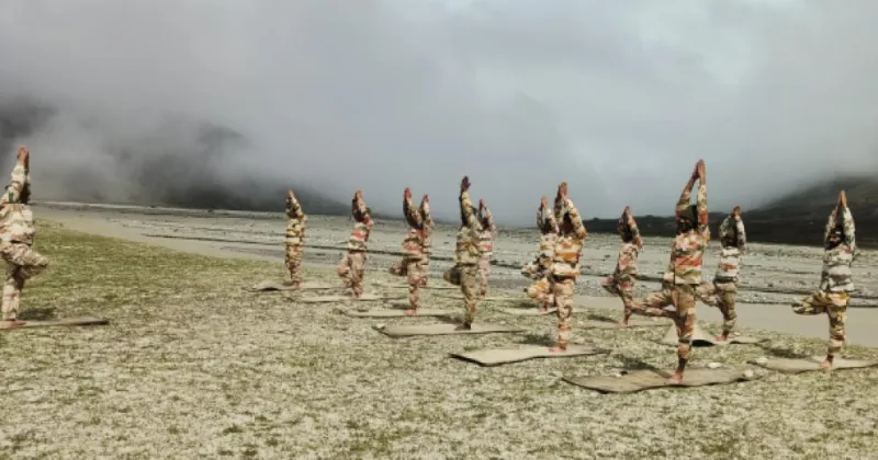 ભારતીય દળોએ ઊંચાઈ પર આંતરરાષ્ટ્રીય યોગ દિવસની ઉજવણી કરી