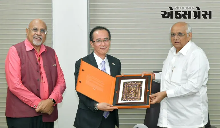 મુખ્યમંત્રી ભૂપેન્દ્ર પટેલની સૌજન્ય મુલાકાતે જાપાનના મુંબઈ સ્થિત કૉન્‍સ્યુલ જનરલ