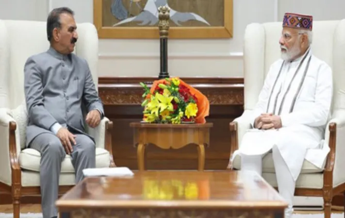 હિમાચલના મુખ્યમંત્રી સુખુએ પીએમ મોદી સાથે મુલાકાત કરી