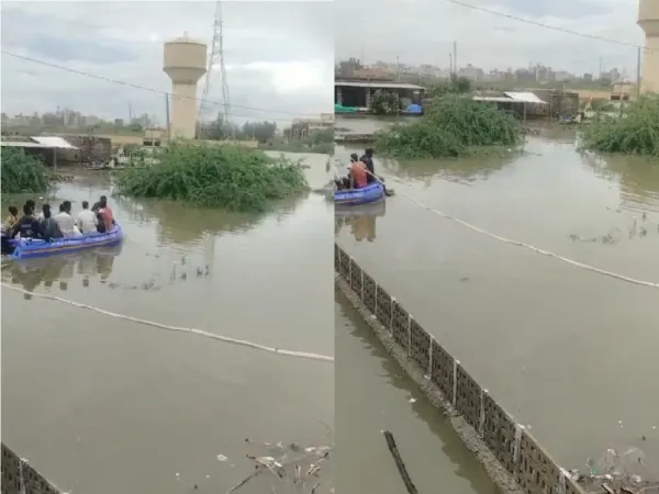 ભારે વરસાદને કારણે દ્વારકામાં પાણી ભરાયાં, શાળાઓ બંધ