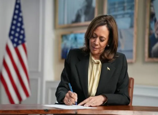 કમલા હેરિસે 2024 ની રાષ્ટ્રપતિની દોડની જાહેરાત કરી