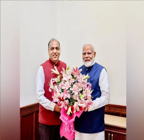 હિમાચલ પ્રદેશ :  જયરામ ઠાકુરે પીએમ મોદી સાથે મુલાકાત કરી, રાજ્યની સ્થિતિ અંગે ચર્ચા કરી