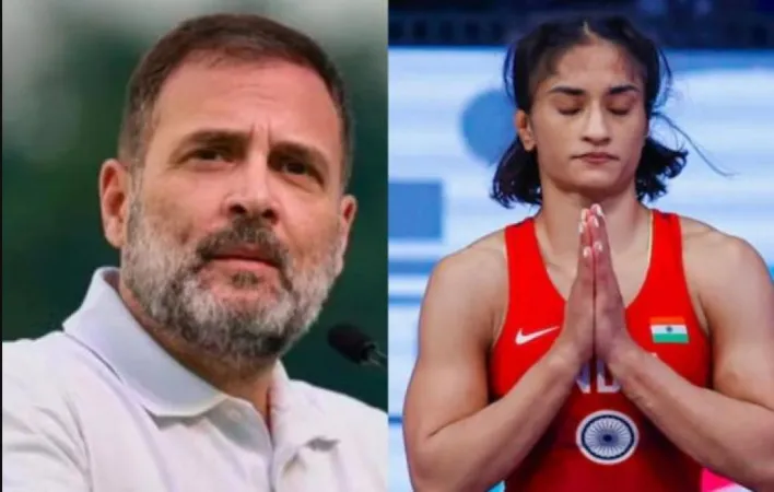 રાહુલ ગાંધી વિનેશ ફોગટના સમર્થનમાં આવ્યા