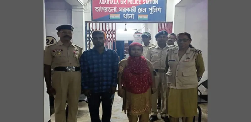 અગરતલામાં બે બાંગ્લાદેશી નાગરિકોની ગેરકાયદેસર પ્રવેશ માટે અટકાયત 
