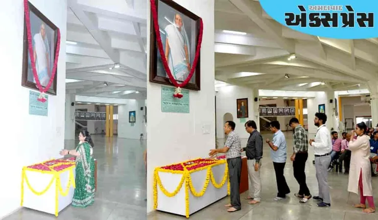 પૂજ્ય કસ્તુરબા ગાંધીની ૧૫૬મી જન્મજયંતી નિમિત્તે વિધાનસભા ખાતે પુષ્પાંજલિ અર્પણ કરાઈ