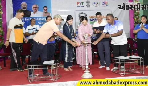 મેજર ધ્યાનચંદજી જન્મજયંતિ નિમિત્તે નર્મદા જિલ્લામાં રાષ્ટ્રીય ખેલ દિવસની ભવ્ય ઉજવણી