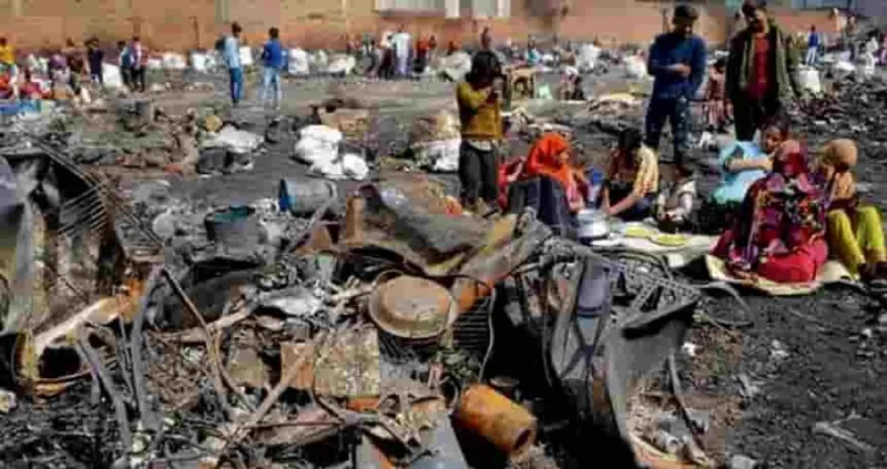 દિલ્હીના શાહબાદ ડેરીમાં આગનો હાહાકાર, 45 ઝૂંપડીઓ બળીને ખાખ