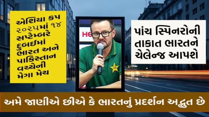 પાકિસ્તાન કોચ હેસનનો માઇન્ડ ગેમ: ભારત સામે સ્પિનરો પર પૂરો વિશ્વાસ 