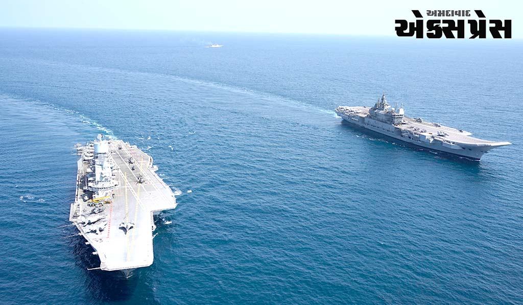 INS વિક્રમાદિત્ય અને INS વિક્રાંતની સંયુક્ત કામગીરી