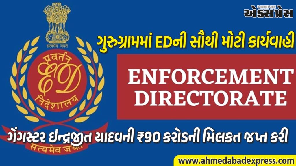 EDએ UAEમાંથી ગેંગ ચલાવતા ગેંગસ્ટર ઇન્દ્રજીત યાદવની ₹90 કરોડની મિલકત જપ્ત કરી