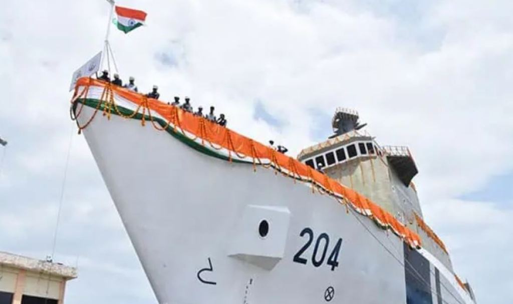 ગોવા શિપયાર્ડ દ્વારા ભારતનું પ્રથમ પ્રદૂષણ નિયંત્રણ જહાજ 'સમુદ્ર પ્રતાપ' લોન્ચ કરવામાં આવ્યું