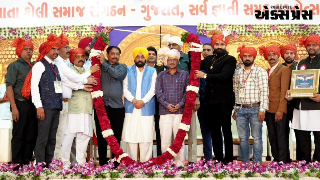 ભાવનગરમાં 151 યુગલોના સમૂહ લગ્ન, AAP રાષ્ટ્રીય સંયોજક અરવિંદ કેજરીવાલ અને પંજાબના CM ભગવંત માન રહ્યાં હાજર