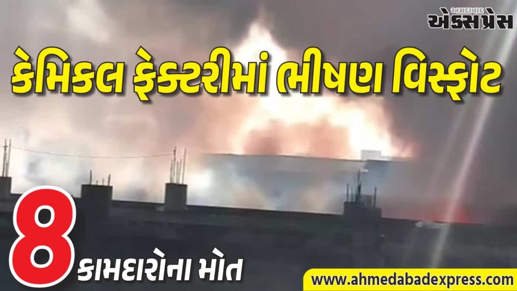 ભીવાડીમાં કેમિકલ ફેક્ટરીમાં ભીષણ વિસ્ફોટ અને આગ: 8 લોકો જીવતા બળ્યા