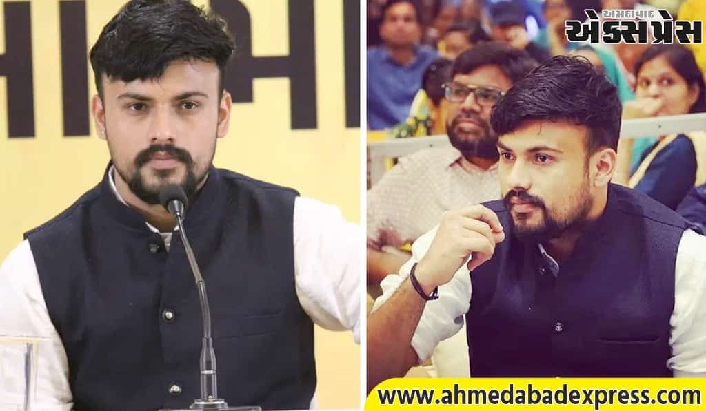 ખોડિયાર માતાના મંદિર પર પોસ્ટરો લગાવી ઢાંકી દીધું – AAPના ડૉ. કરન બારોટે કર્યો વિરોધ