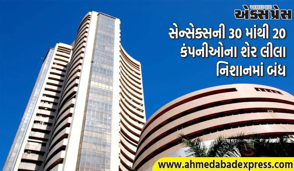 સેન્સેક્સ ૩૧૩ પોઈન્ટના વધારા સાથે અને નિફ્ટી ૯૧ પોઈન્ટના વધારા સાથે બંધ થયો