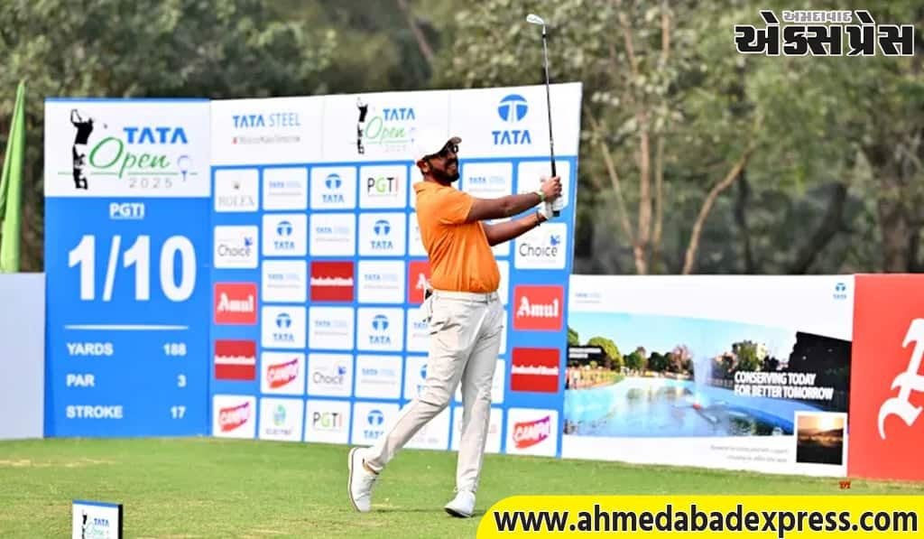 ટાટા ઓપન 2025: યુવરાજ સંધુ બીજા રાઉન્ડમાં ટોચ પર – 11-અંડર સ્કોર સાથે લીડ