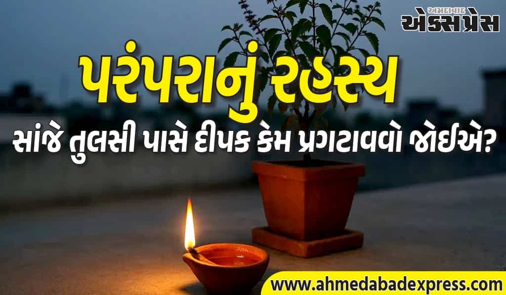 સાંજે તુલસી પાસે દીવો કેમ પ્રગટાવવો? પૌરાણિક વાર્તા અને રહસ્ય જાણો